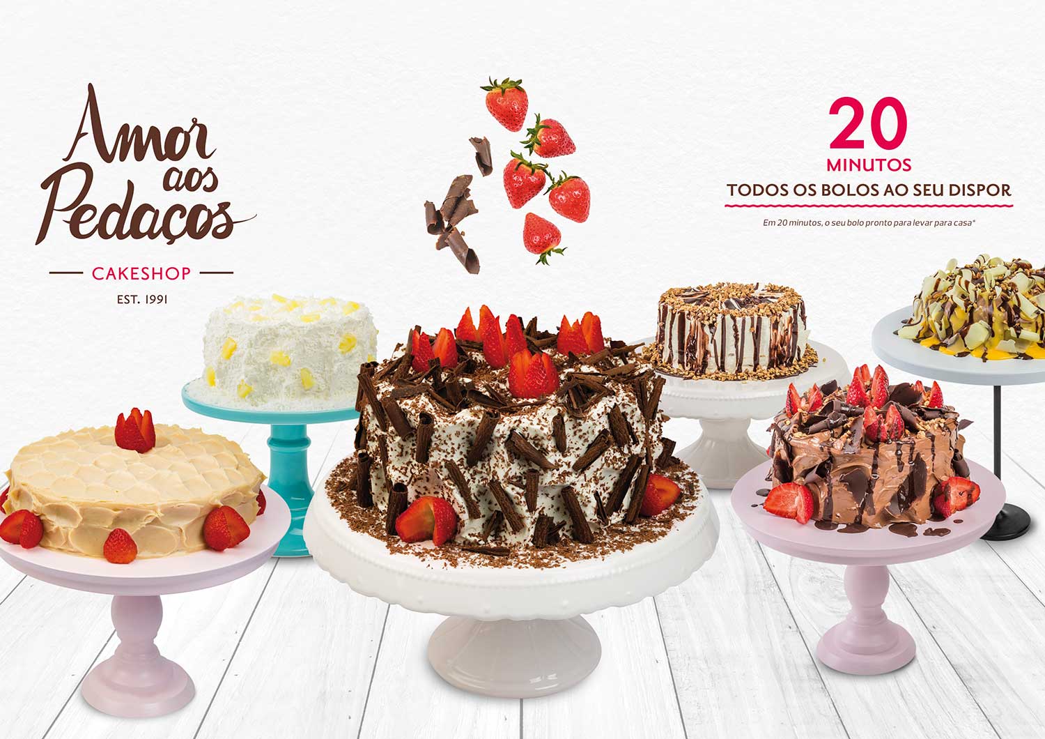 Bolos em 20 minutos prontos para levar para casa